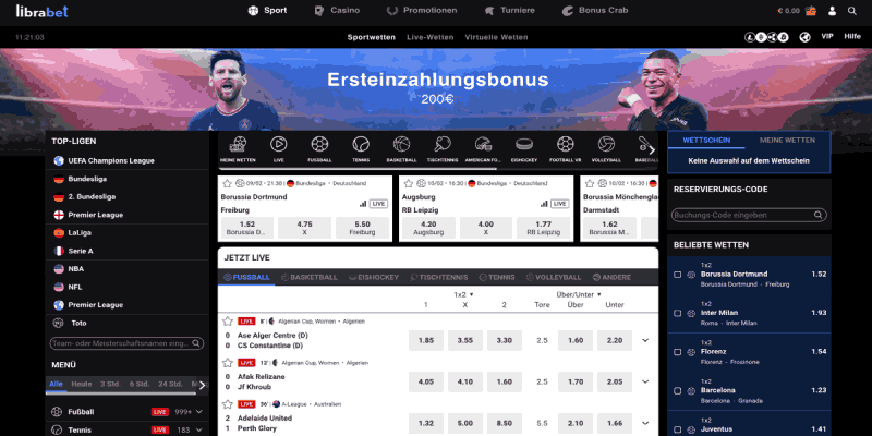 Librabet Sportseite